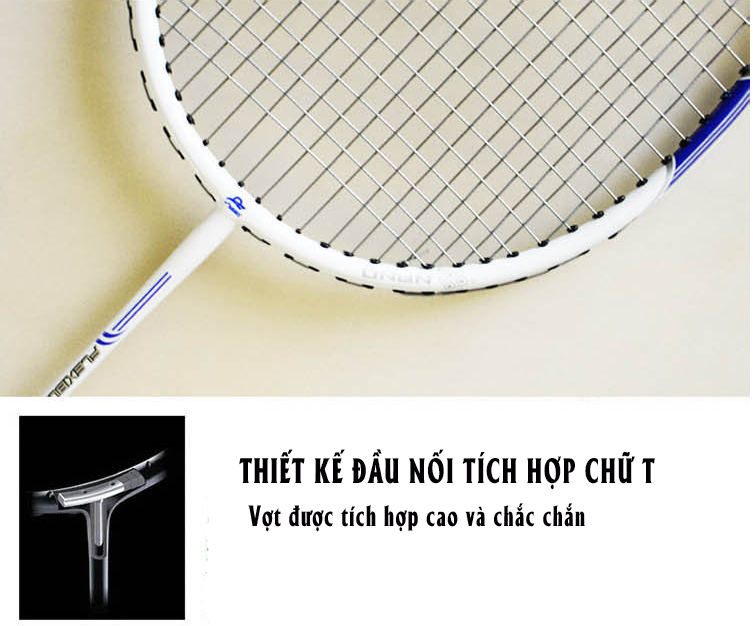 Vợt cầu lông cao cấp TXstar màu trắng xanh NANO-6631