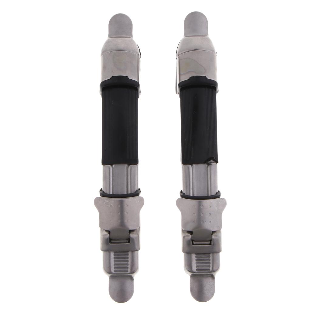 2pcs Metal Fishing Reel Seat Fishing Rod Clip Pole Fitted Deck DIY