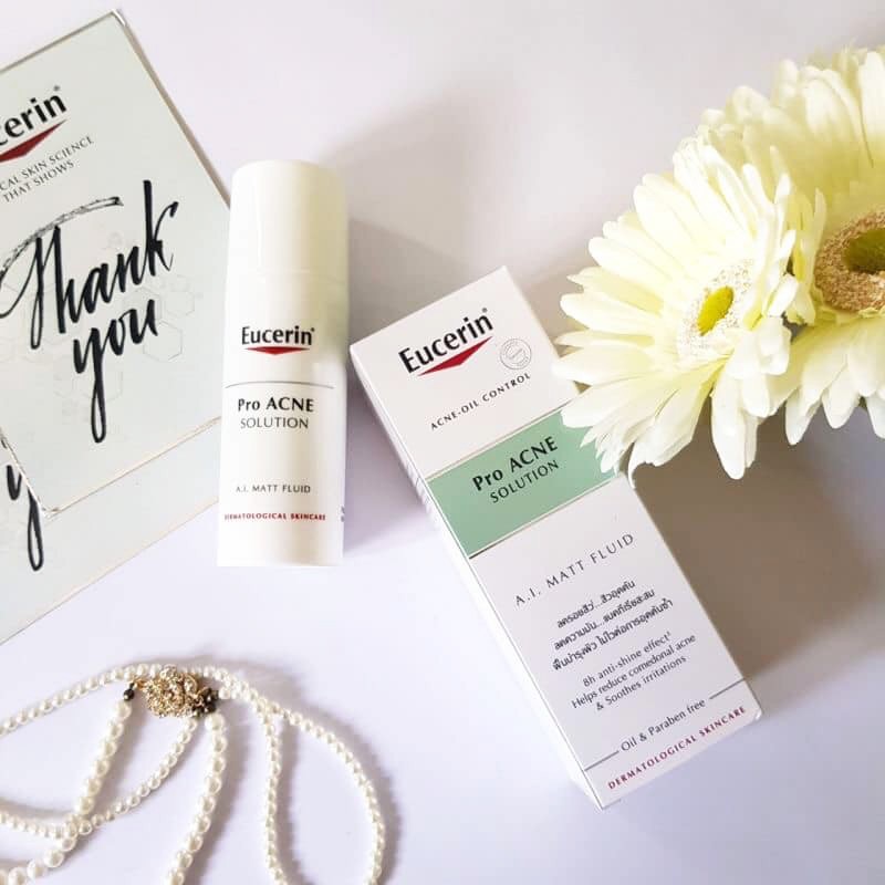 Kem Dưỡng Giúp Giảm Dầu Và Mụn Eucerin Pro - Acne Solution A.I Matt Fluid