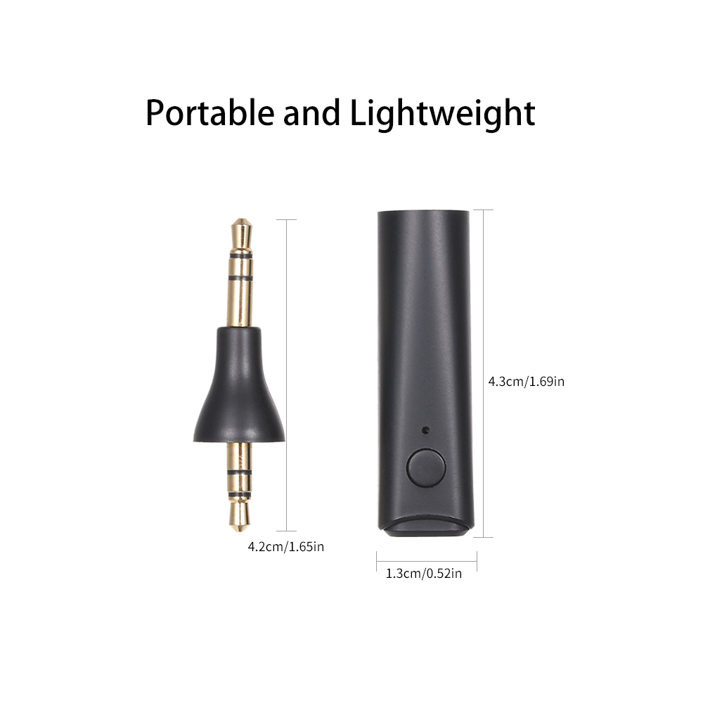 Bộ Thu Âm Thanh Nổi BT Mini Không Dây 5.0 Giắc 3.5mm AUX Cho Ô Tô / Nhà / Loa