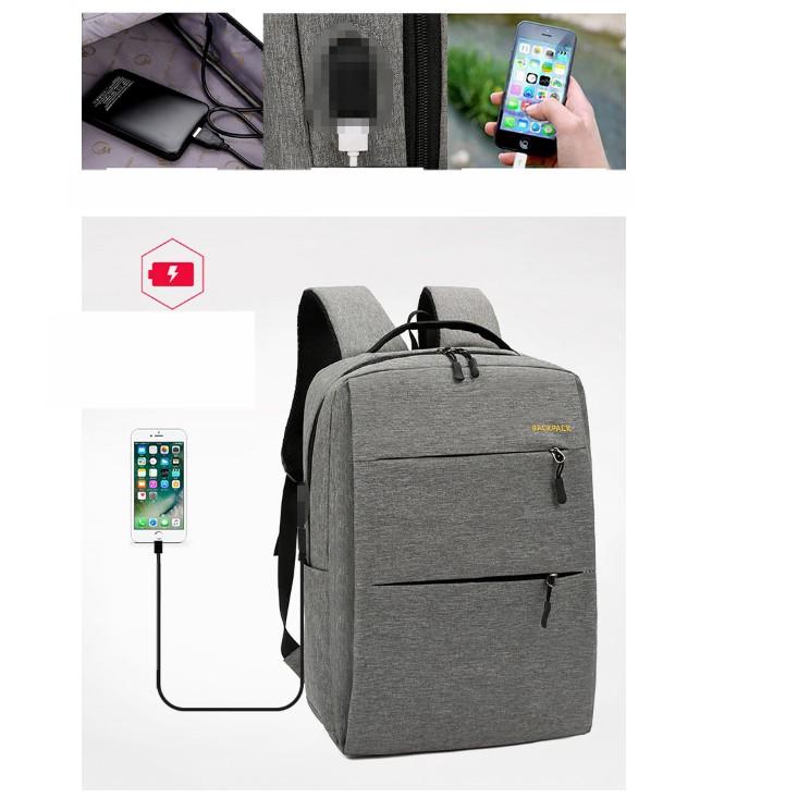 Bộ balo thời trang 3 Món Tặng kèm cáp sạc USB Hót 2019 - BL121