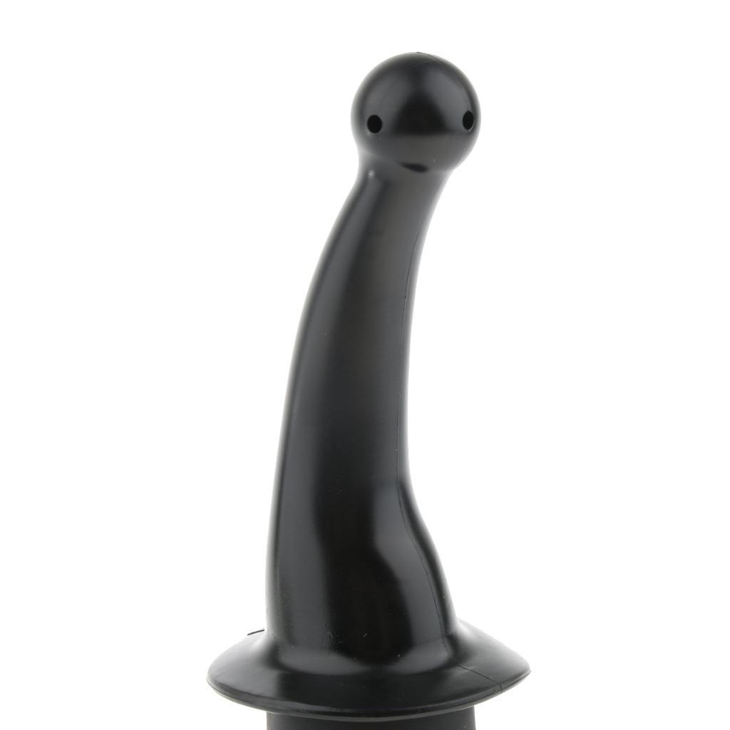 Men Women Enema Bulb Clean Anal Silicone Douche with Nozzle Kit Set Black