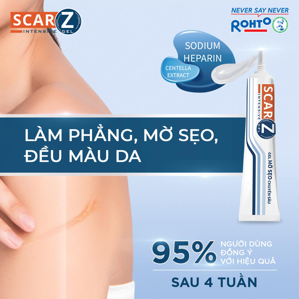 Gel mờ sẹo chuyên sâu Scarz Intensive Gel 9g