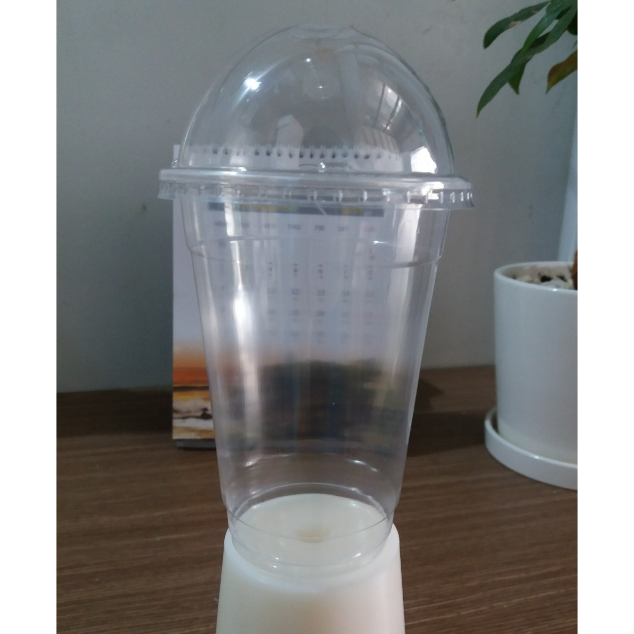 LY NHỰA PP 500ML (500 BỘ LY + NẮP CẦU)