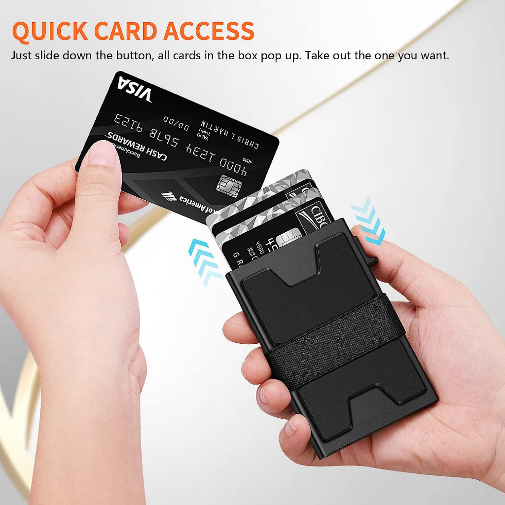 Ví Tiền Đựng Thẻ Clip Money Slim RFID - Thiết kế thông minh