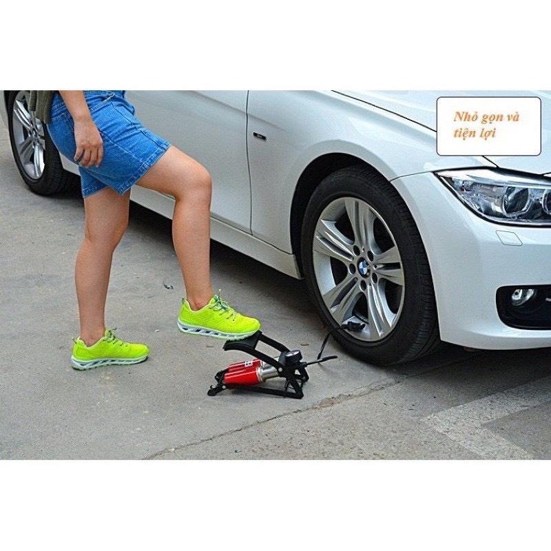 Bơm Hơi Dùng Chân 2 Ống Nén Khí DA LI SHEN - Bơm Hơi Đạp Chân Mini 2 Ống Bơm Ô Tô Xe Máy Xe Đạp Nhỏ Gọn Tiện Lợi