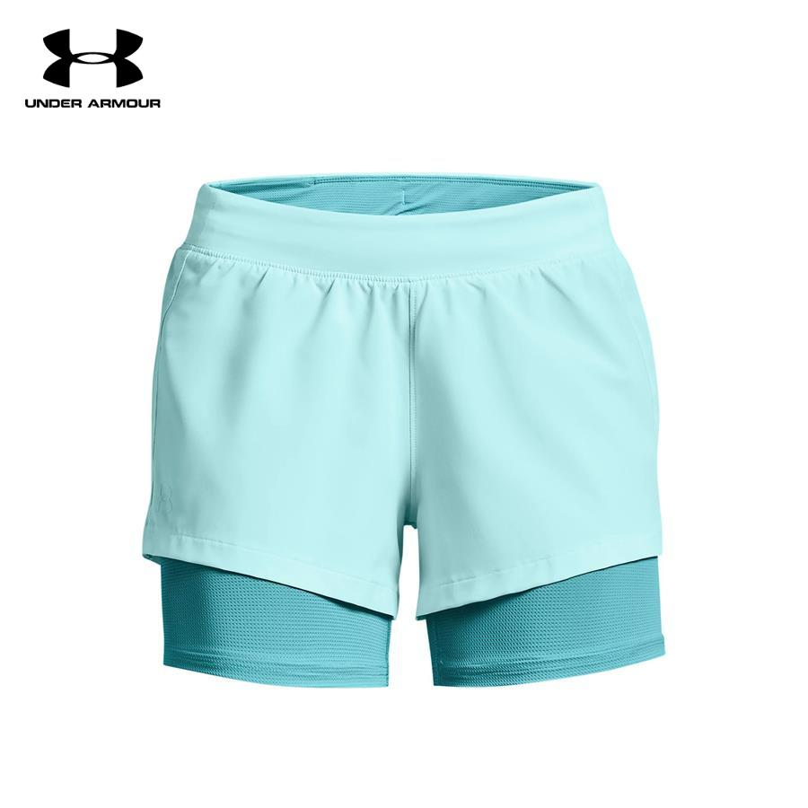 Quần ngắn thể thao nữ Under Armour Isochill Run 2 in 1 - 1361582-441