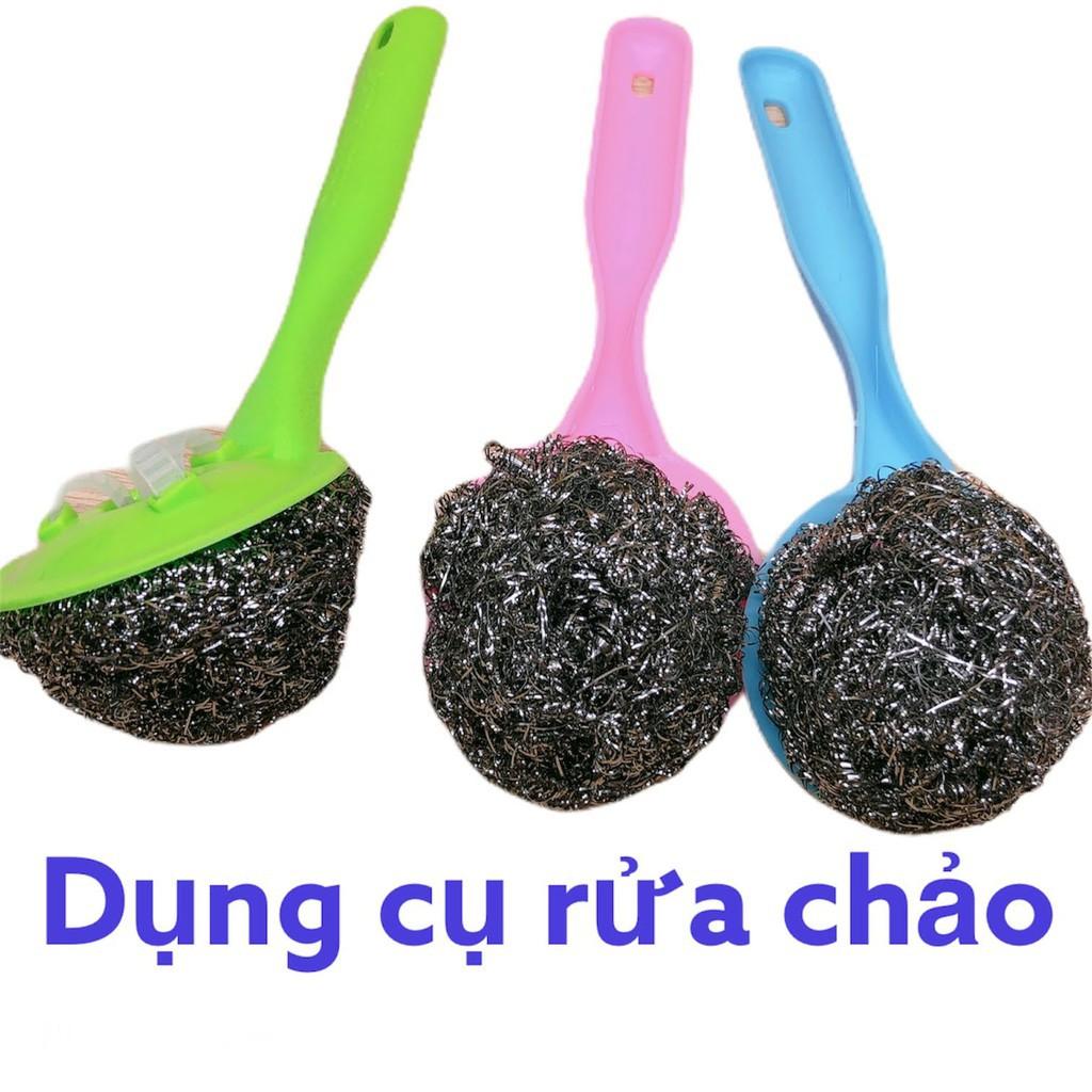 Dụng cụ cọ rửa nồi chảo châu hưng cước inox