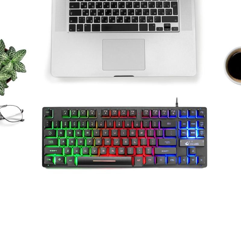 ZIYOU LANG K16 Bàn Phím giả cơ chuyên game Có Dây có LED 87 phím Tenkeyless - Hàng chính hãng