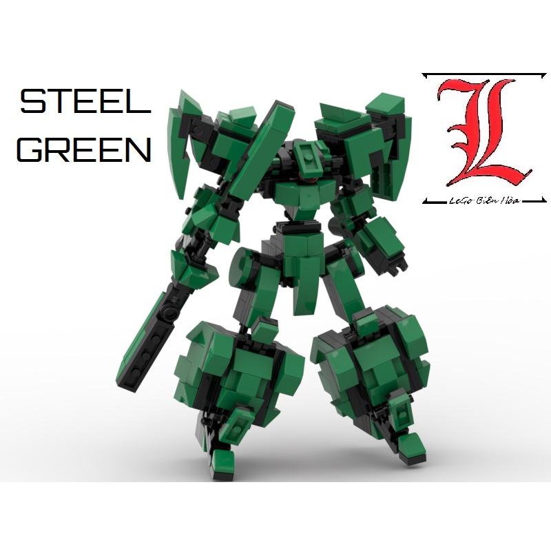 Đồ chơi lắp ráp Moc Mech Robot Steel Green