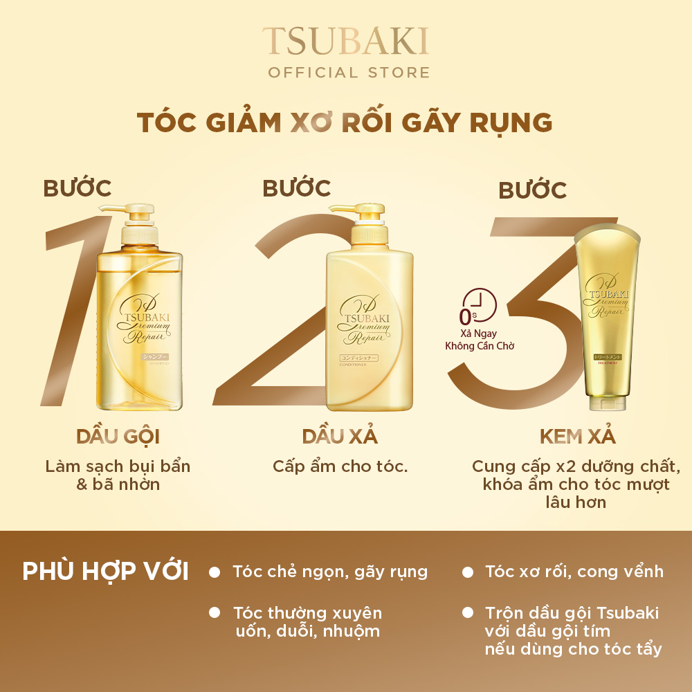 Dầu Xả TSUBAKI Phục Hồi Ngăn Rụng Tóc