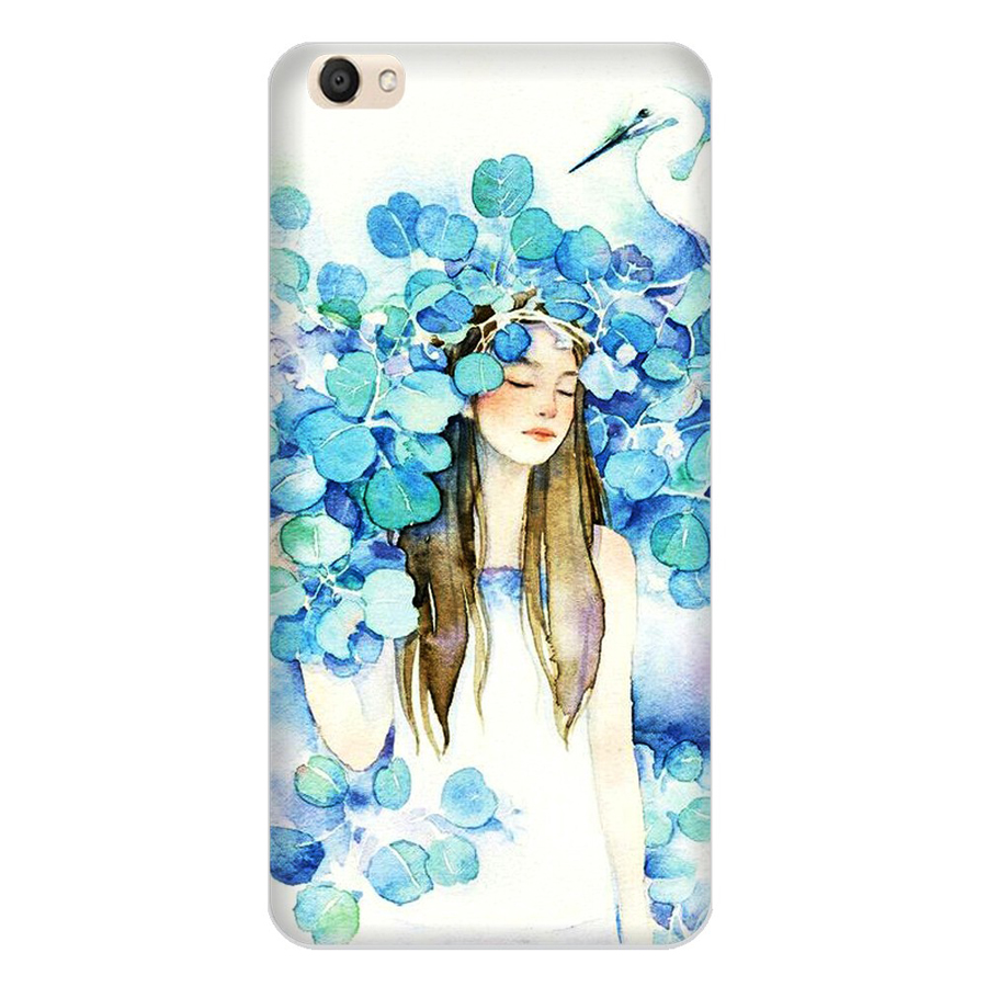 Ốp Lưng Dành Cho Điện Thoại Vivo V5 Cô Gái Lá Xanh