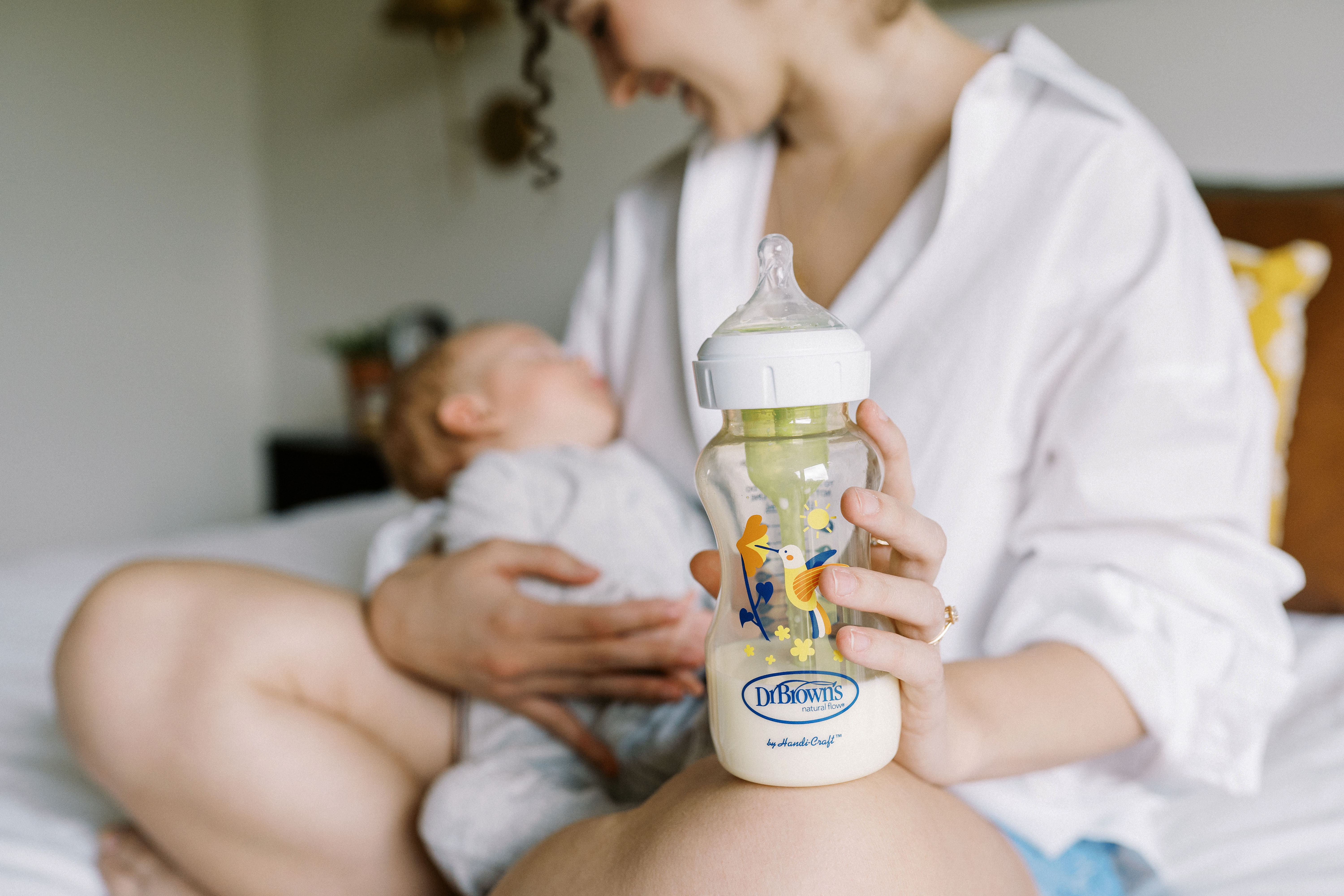 [ Không vỏ hộp + Có cọ rửa bộ van khí ] Bình sữa Dr.Brown's cổ rộng, nhựa PPSU, 270ml