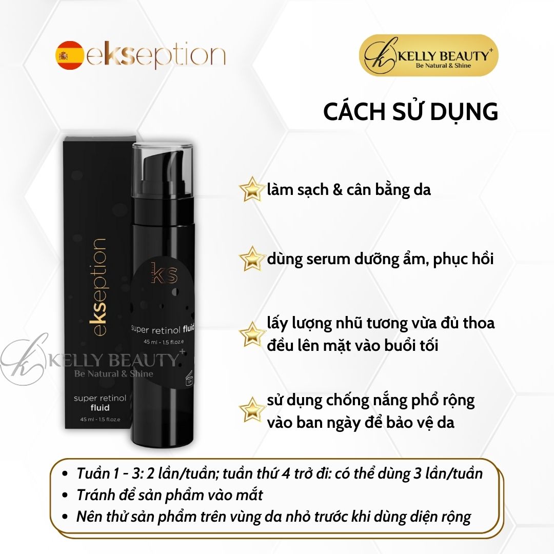 Nhũ Tương Chống Lão Hóa Da ekseption Super Retinol Fluid | Kelly Beauty