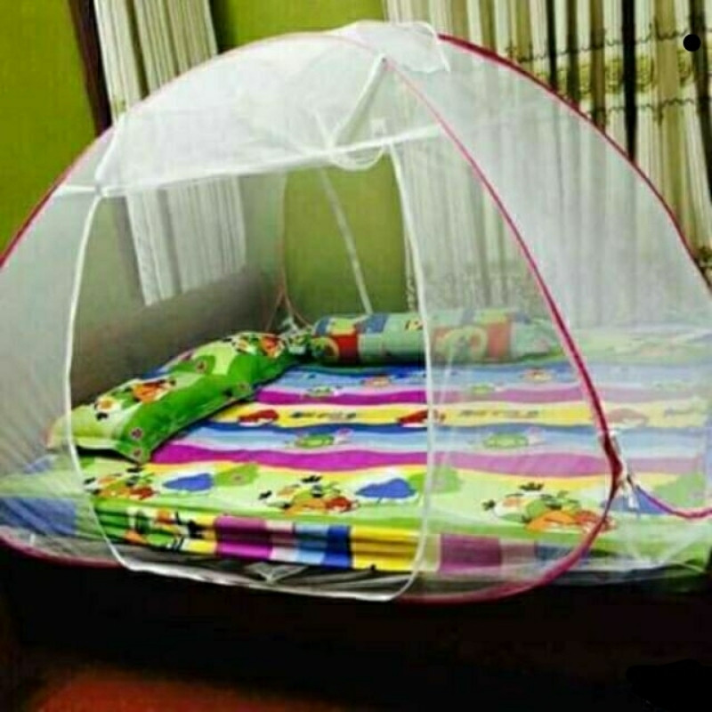 Màn chụp tự bung một cửa loại cỡ đại 1m8 x 2m tặng kèm bao đựng màn- Giao mầu ngẫu nhiên