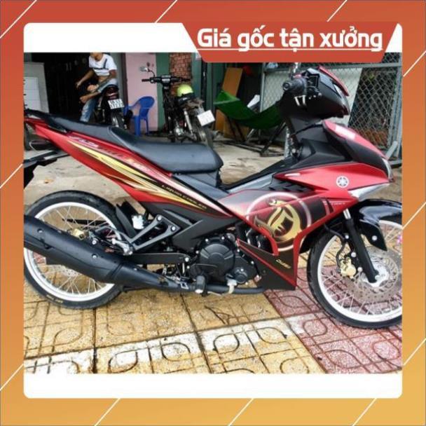 Tem rời exciter 150 lc dán xe đỏ nhám