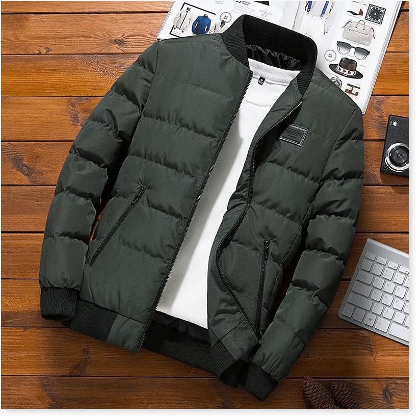ÁO KHOÁC NAM/ÁO KHOÁC PHAO NAM TRẦN BÔNG 3 LỚP SIÊU ẤM ÁP MÙA ĐÔNG CÓ SIZE 3XL KHÁNH AN STORE