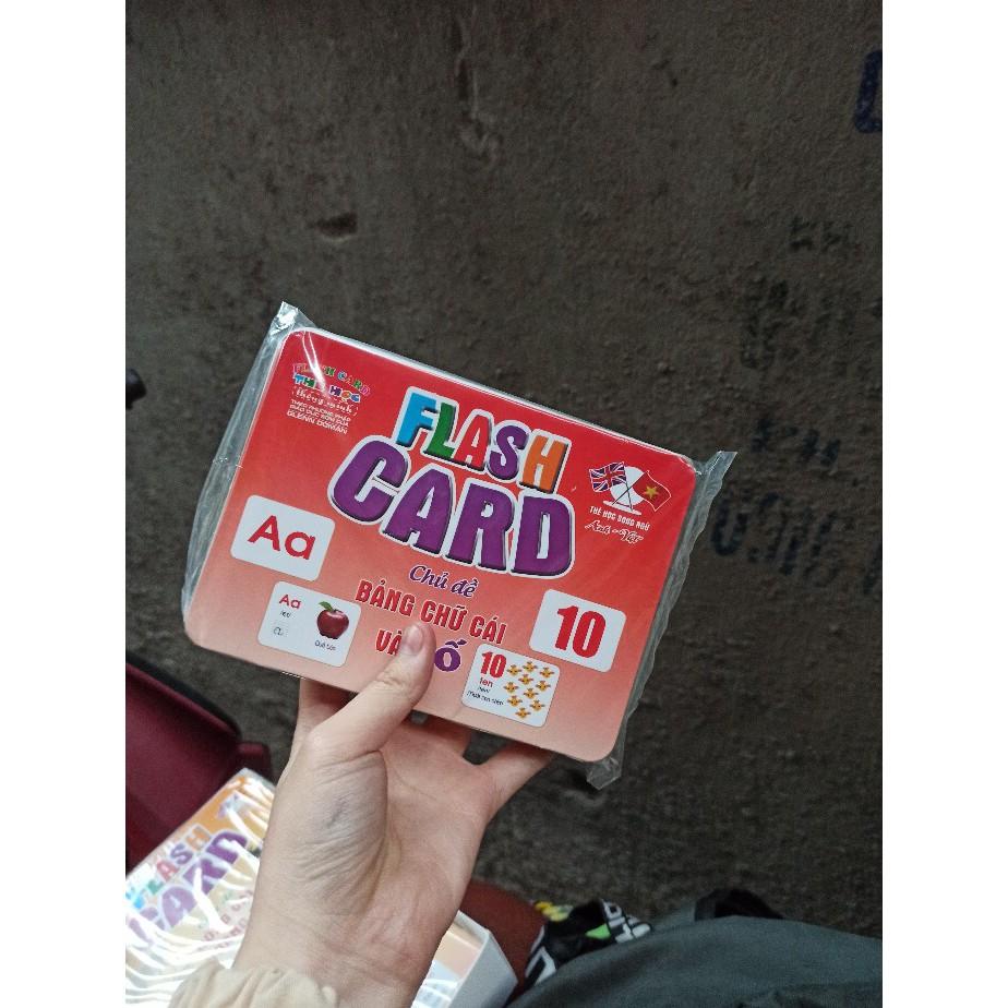 Bộ Thẻ Học Thông Minh 18 Chủ Đề loại to song ngữ tiếng Anh loại chuẩn Glenn Doman Flashcard cho bé từ 0-6 tuổi