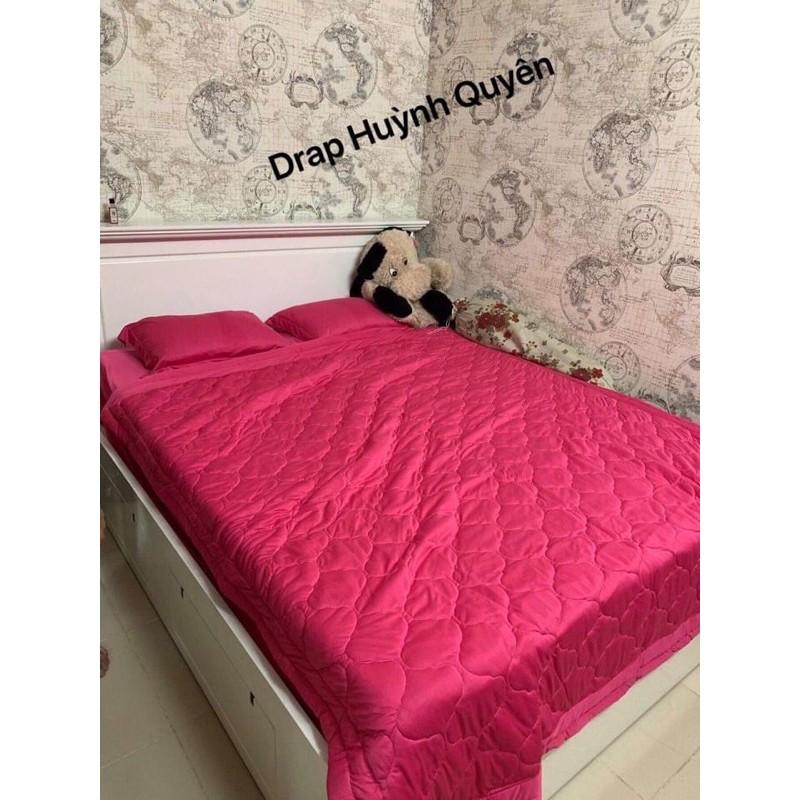 Bộ drap ga thun trơn HQ 4 món mịn, mát, màu sắc đa dạng
