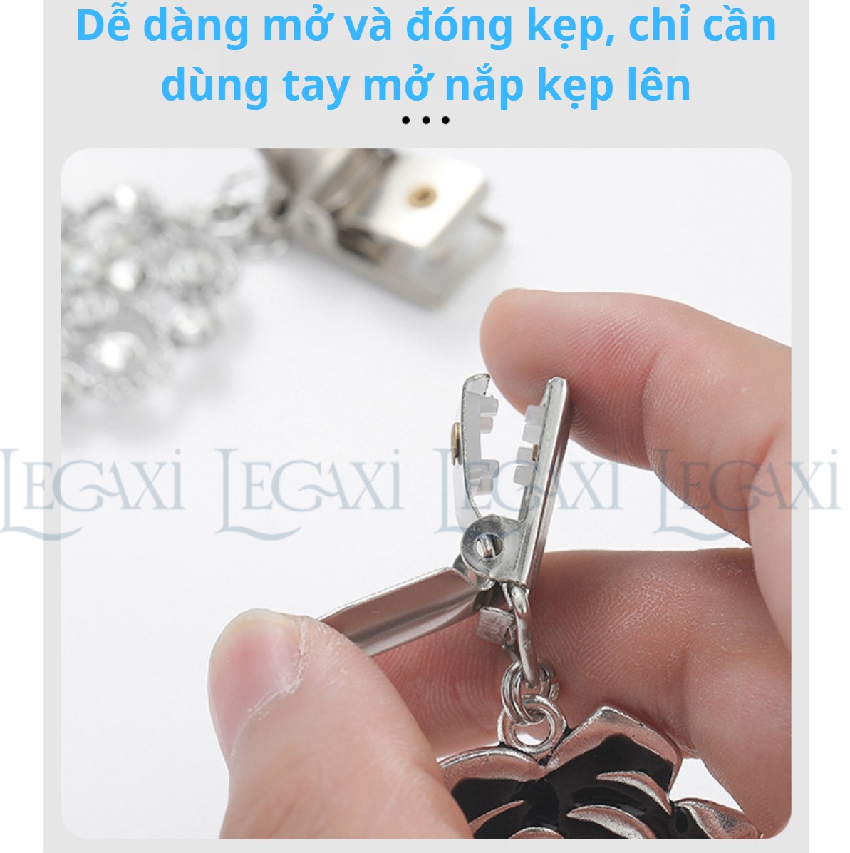 Kẹp Khăn Choàng Bằng Kim Loại Khóa Cố Định Cổ Áo Cardigan Áo Len Kẹp Lưng Áo Thắt Eo Đầm Váy Cho Nữ