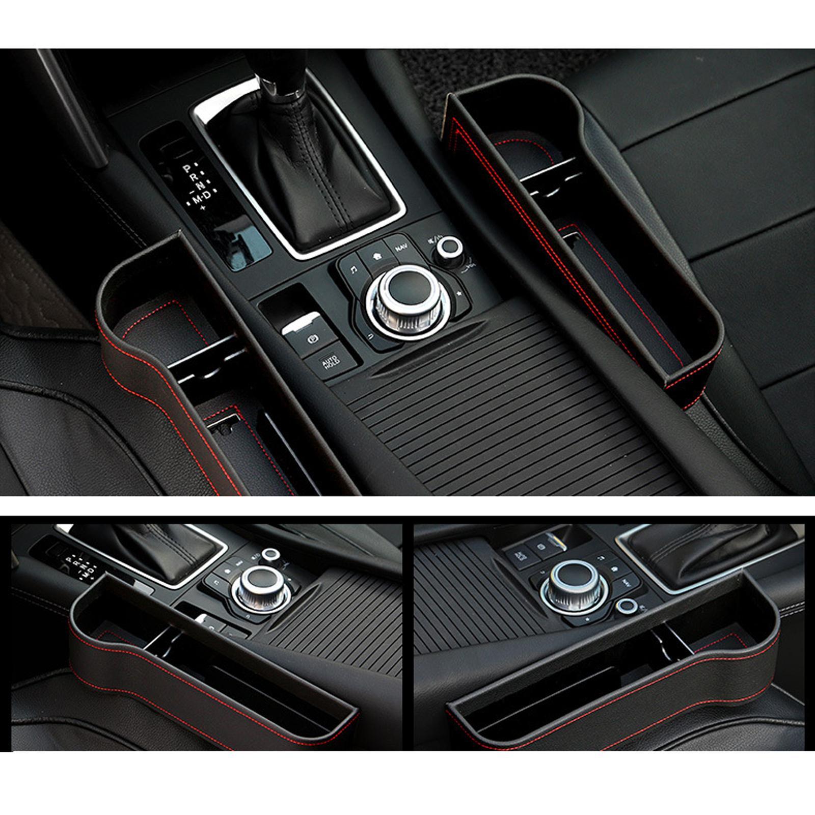 2Pc Car Seat Organizer Accessories Leak Proof Fits for Sunglasses Wallet Key