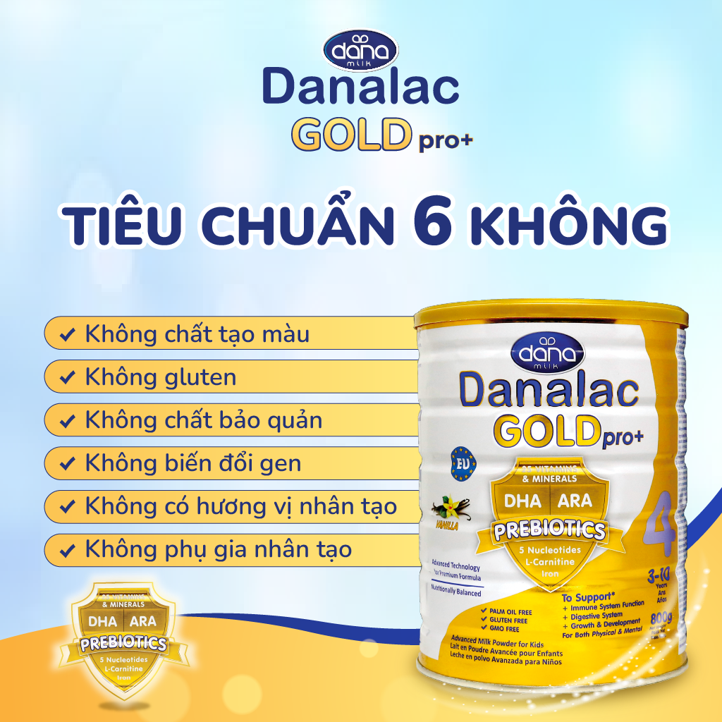 Sữa Danalac Gold Pro+ Số 1 Cho Bé 0- 6 Tháng Hỗ Trợ Bé Ăn Ngon Tiêu Hóa Tốt