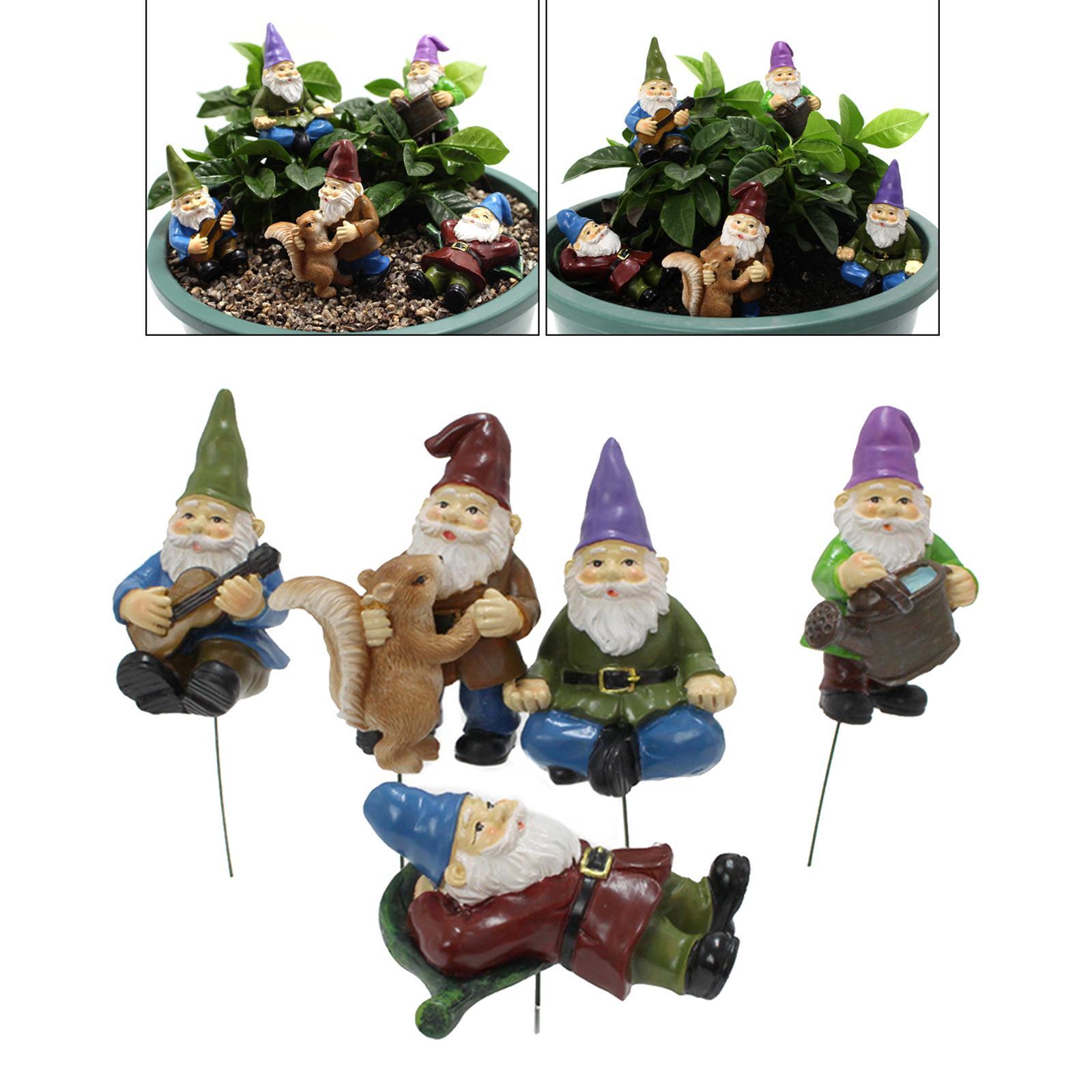 5x Fairy Miniature Figurine Garden Ornament Yard Decor House Accessories