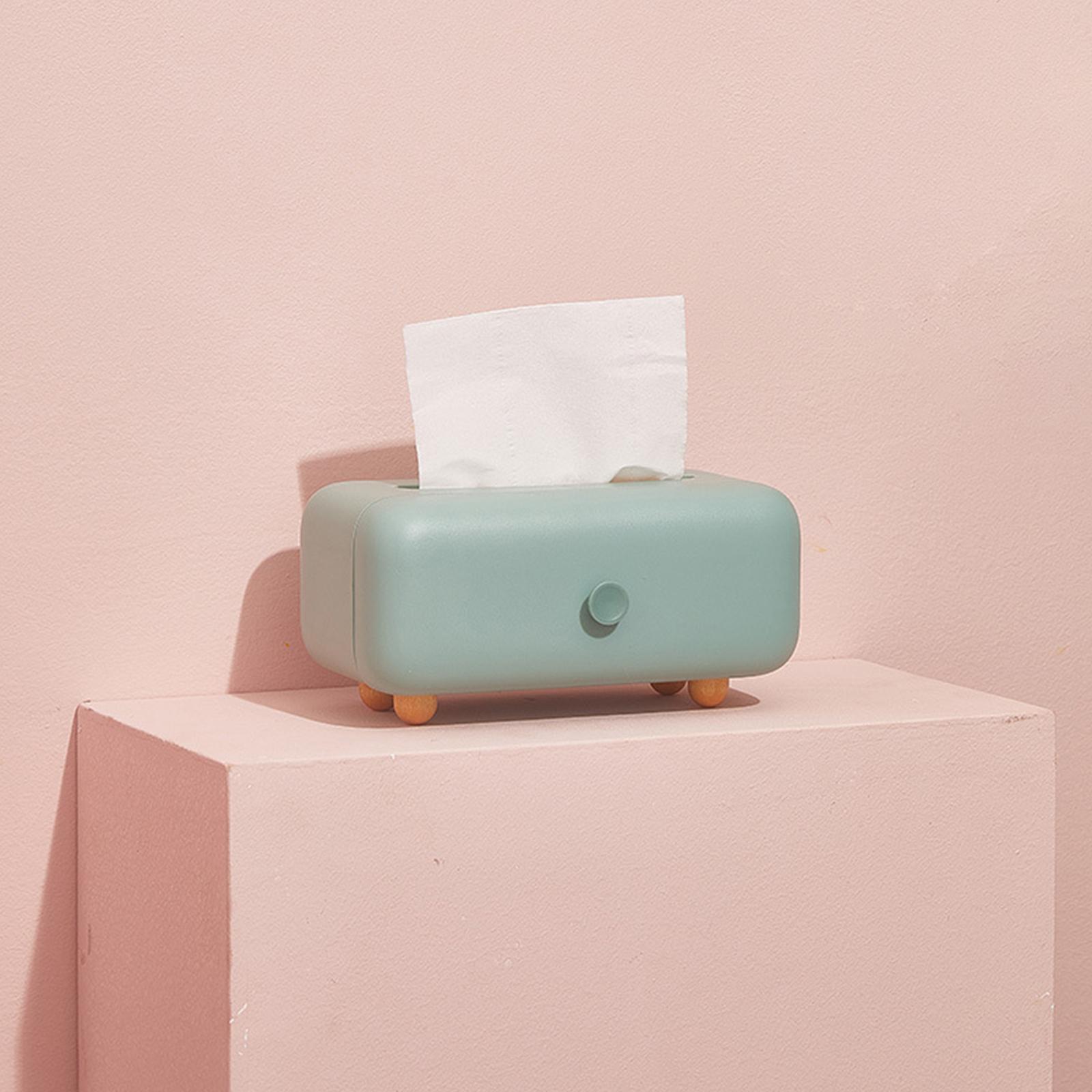 Tissue Box Holder Facial Tissue Paper Box Cover for Home Kitchen Decor