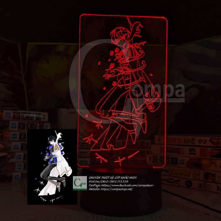 Đèn Ngủ Led 3D Ấn Tượng - Đèn Trang Trí Phòng Ngủ Type 02 16 MÀU TUỲ CHỈNH LED0102