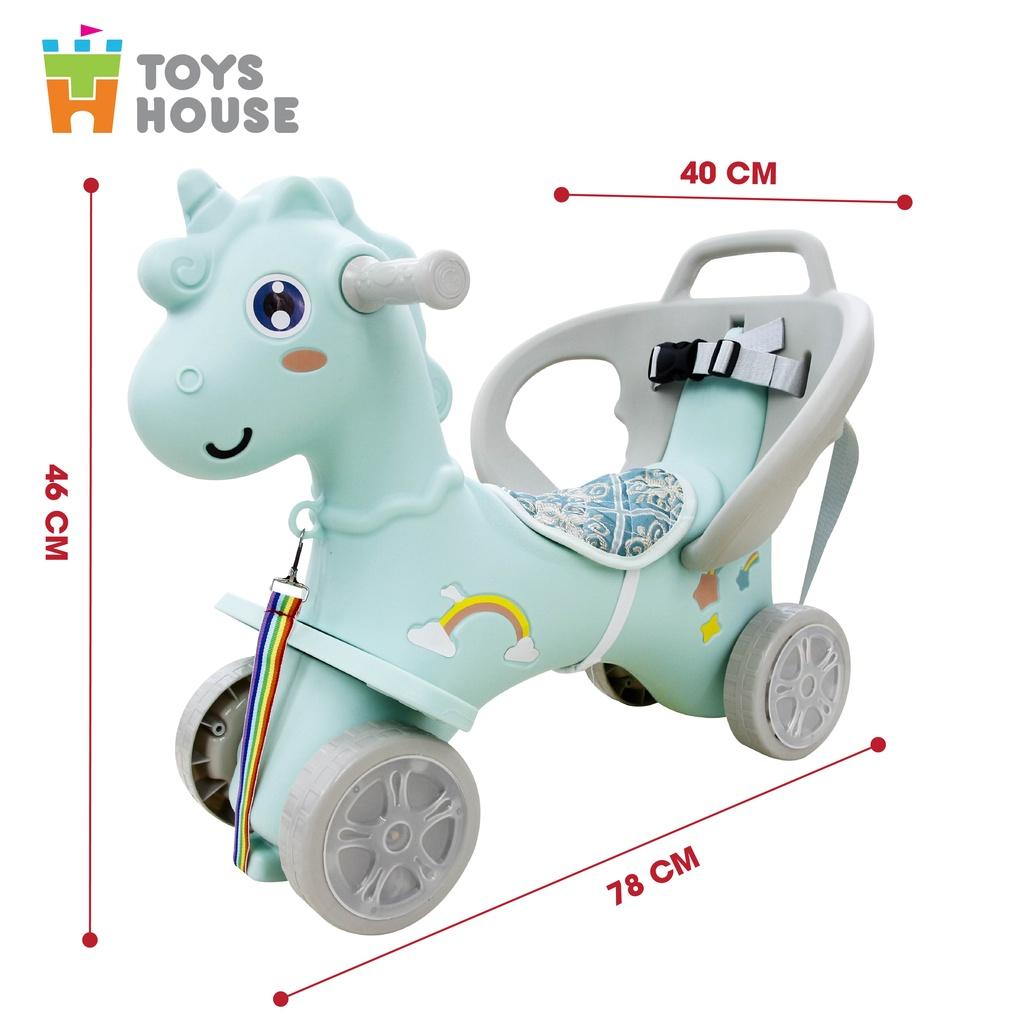 Ngựa bập bênh đa năng kiêm xe chòi chân và xe đẩy cho bé Toys House WM19033, hàng chính hãng cho bé