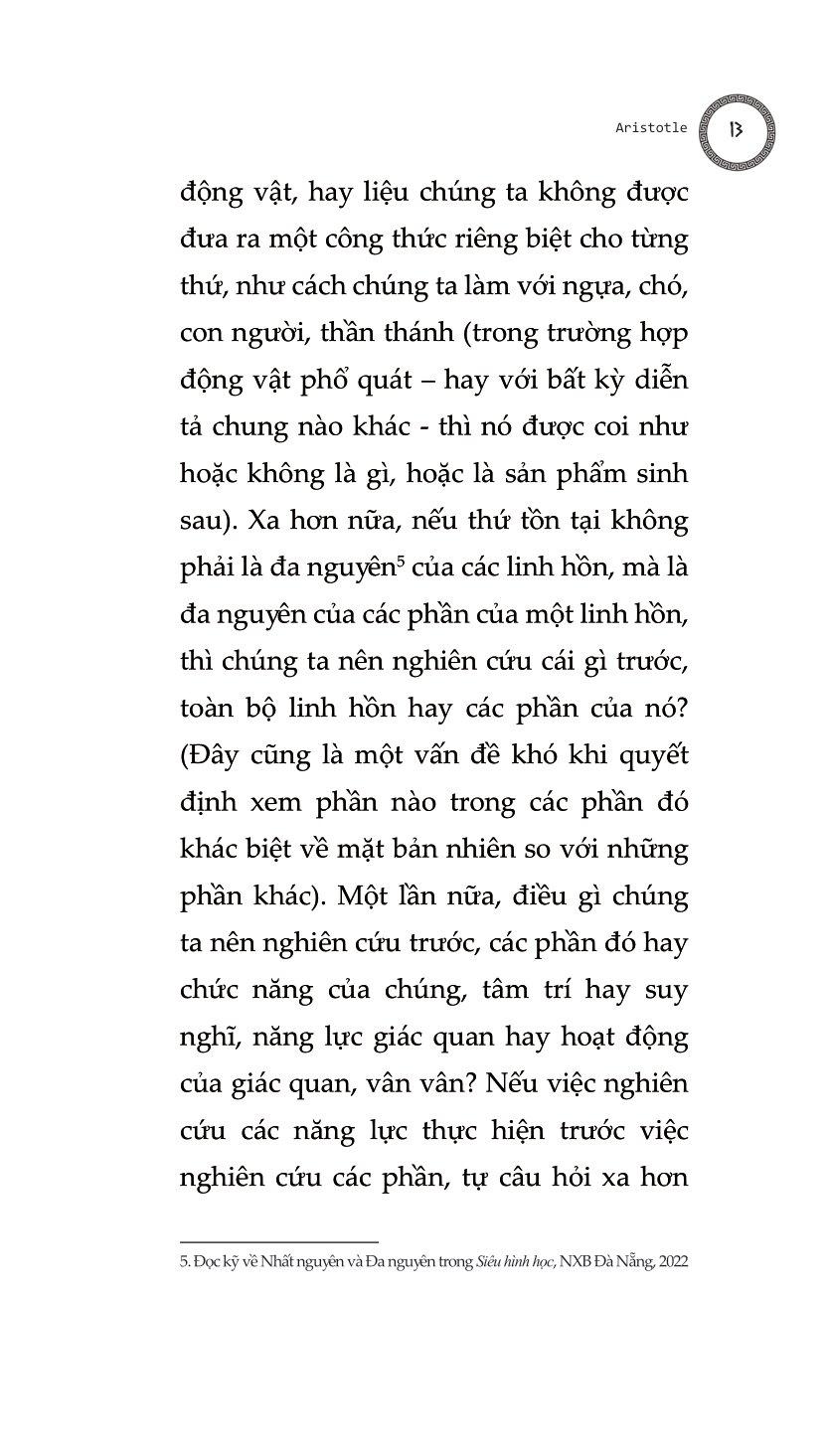 Bàn Về Linh Hồn - Peri Psychēs - Tác Phẩm Triết Học Kinh Điển