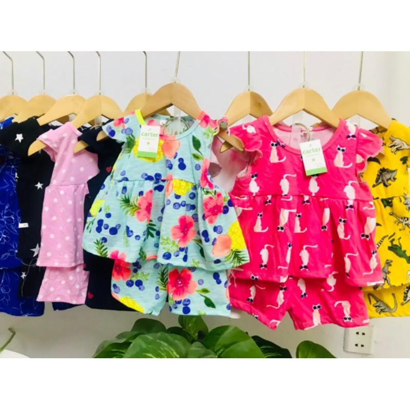 Sét 5 bộ babydol mặc hè cho bé gái 6-16kg