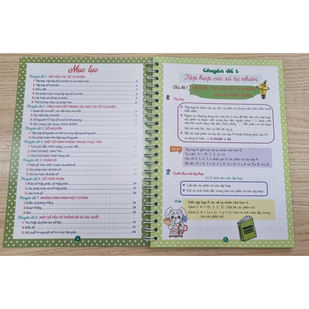 Sách - Notebook Toán 6 - Dùng Chung Cho Các Bộ SGK Hiện Hành - Hồng Ân