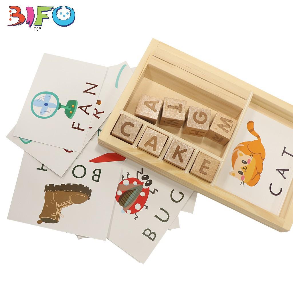 Bộ ghép chữ theo thẻ học tiếng Anh Matching Letter cho bé