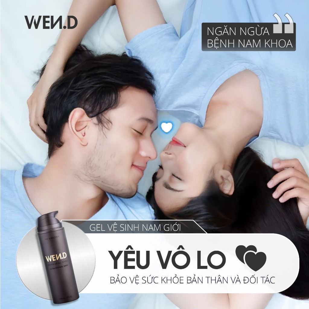 Dung dịch vệ sinh nam WEND làm sạch, khử mùi, dưỡng ẩm trơn mịn, hương nước hoa nam tính cuốn hút 150ml