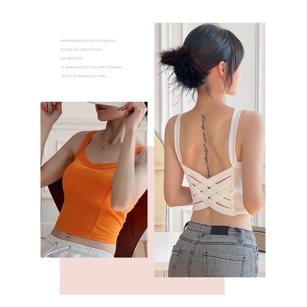 Áo hai dây crop top nữ , Áo tank top chất liệu cotton thấm hút mồ hôi, Áo 2 dây có đệm diện hè xinh