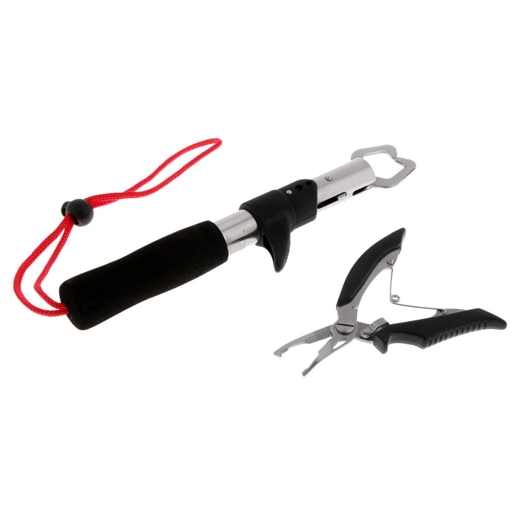 Holder Lip Gripper Fishing Pliers Clamp Hook Remover Line Braid Cutter