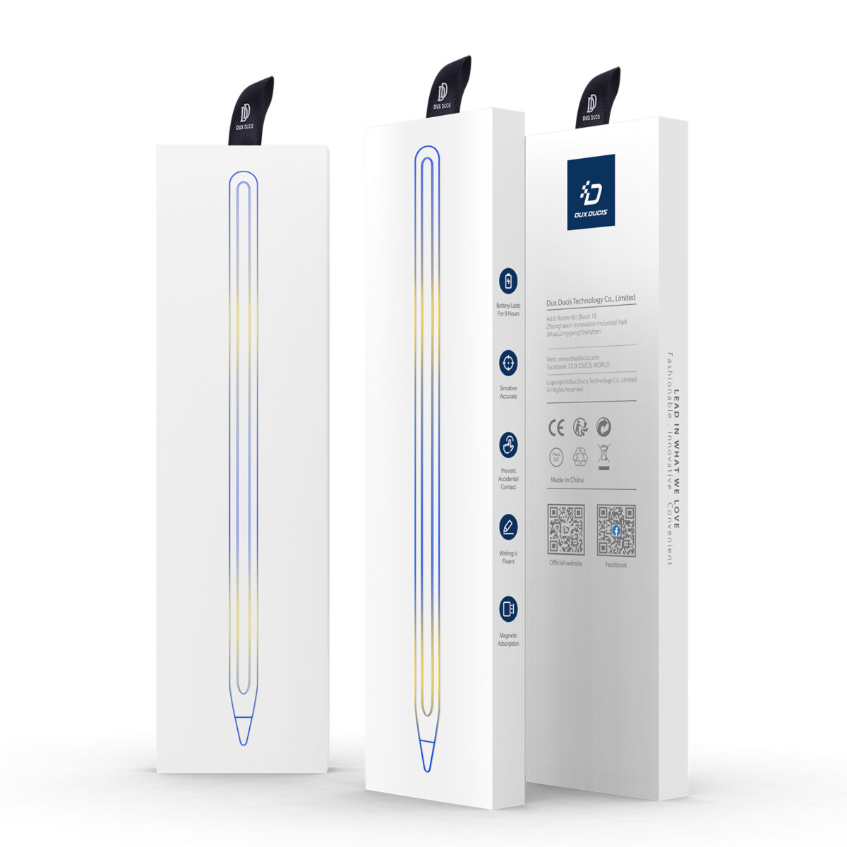 Bút cảm ứng cho ipad Dux Dicis SP-03 Stylus Pen, Sạc Không Dây_ Hàng chính hãng