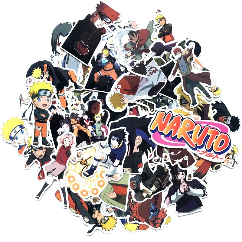 Bộ 60 miếng Sticker hình dán Naruto