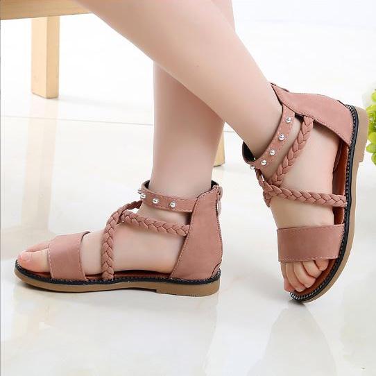 Sandal đan dây chiến binh sành điệu cho bé gái