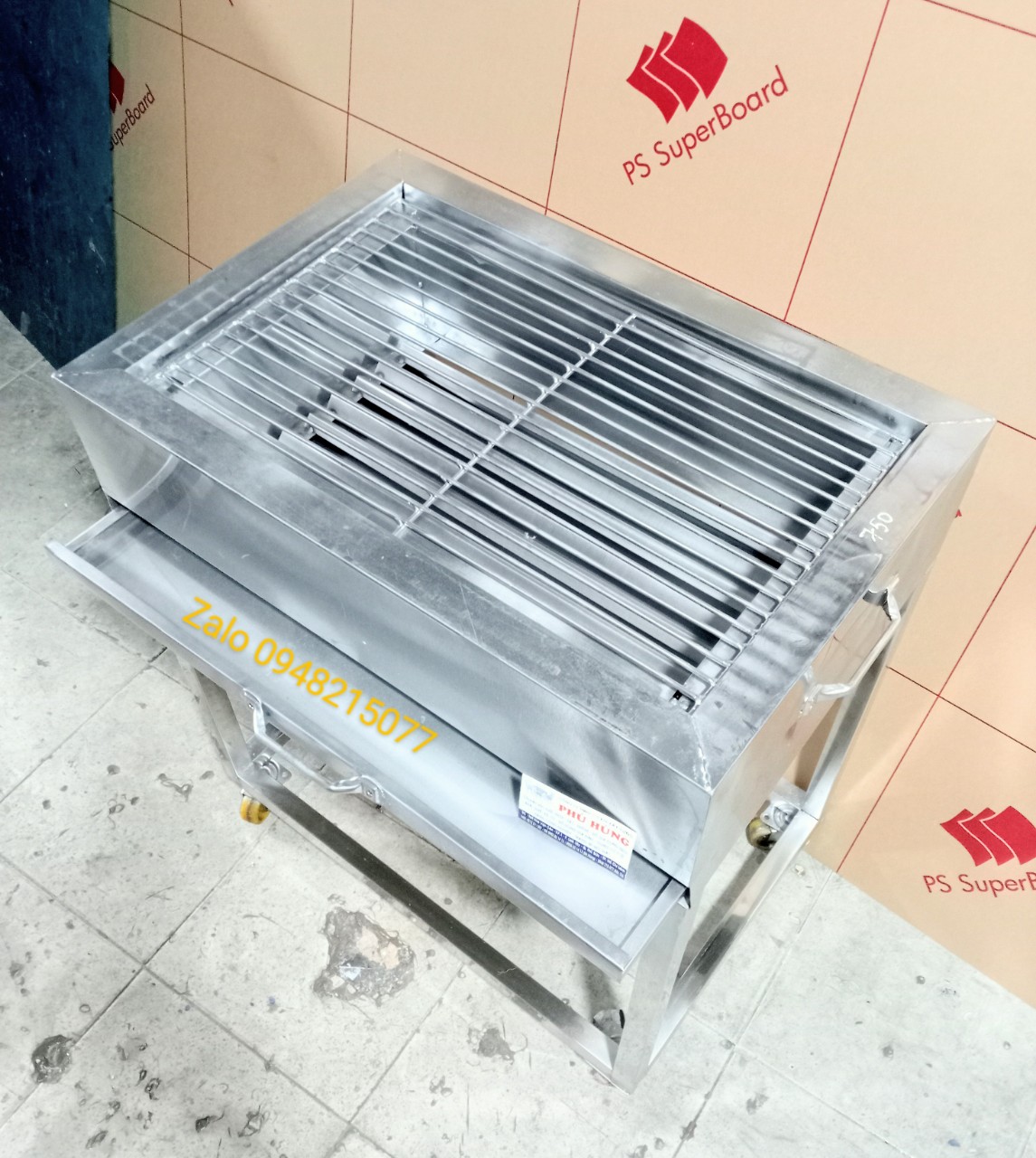 LÒ NƯỚNG THAN INOX KT 50x80x80