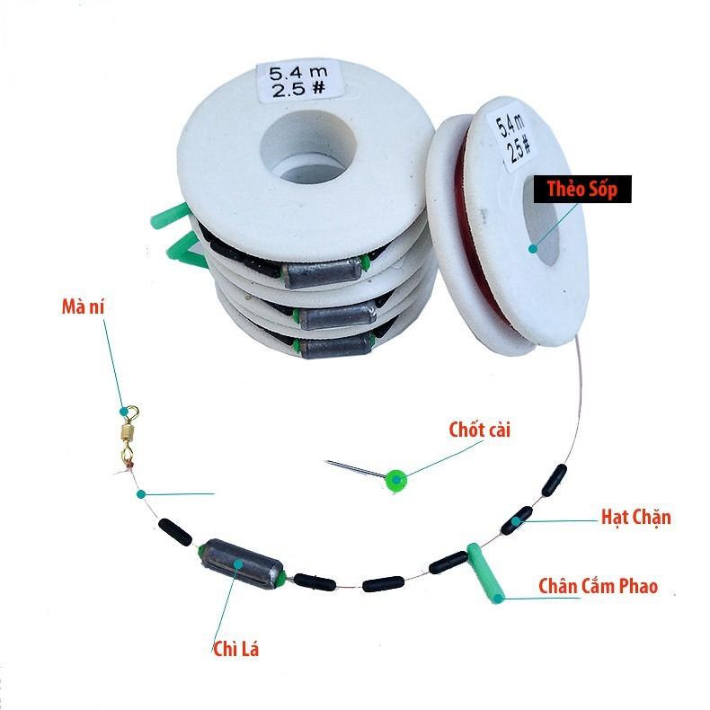 Dây trục câu đài buộc sẵn đầy đủ các kích thước,combo 5 trục