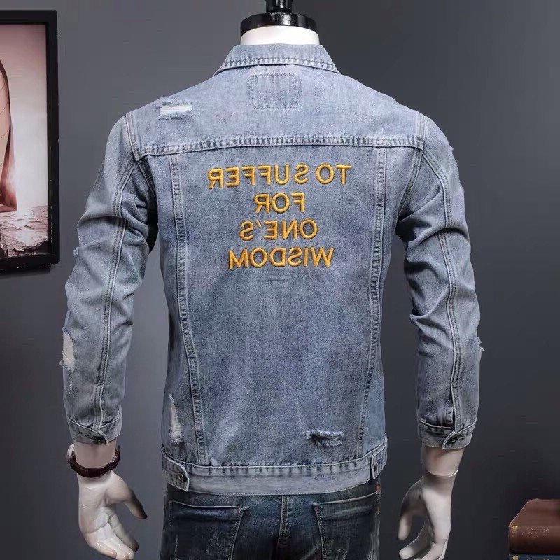 Áo khoác jean nam thời trang cao cấp, chất liệu denim thoáng mát, hàng chuẩn shop BEN Shop0807 v9