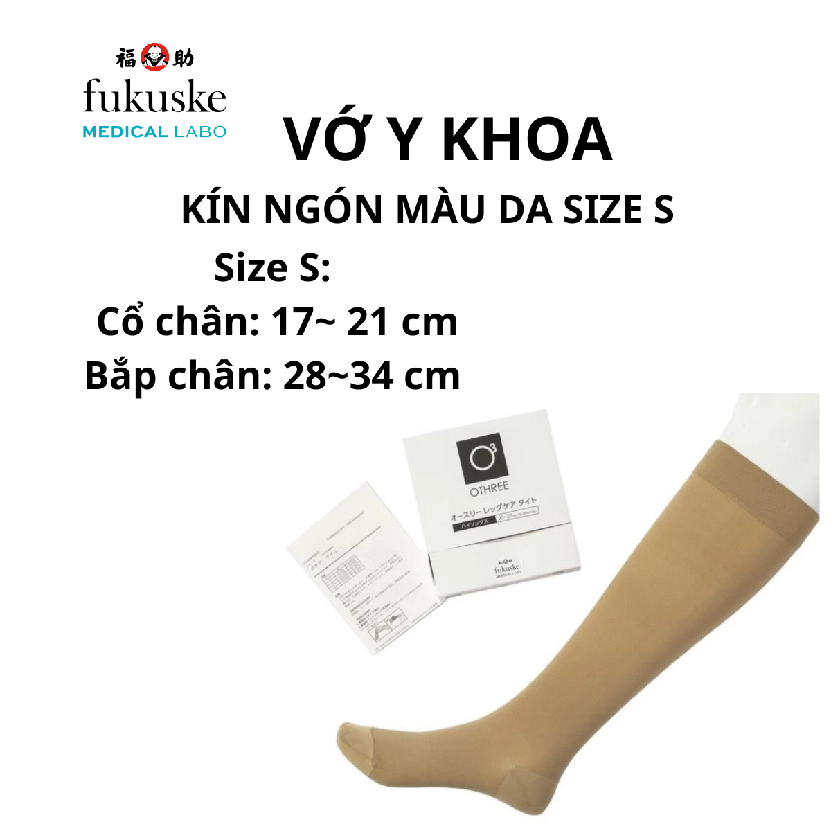 [ Mua 1 Tặng 1] Vớ Y Khoa Fukuske Nhật Bản, Hỗ Trợ Giảm Đau Mỏi Bắp Chân, Người Suy Giãn Tĩnh Mạch