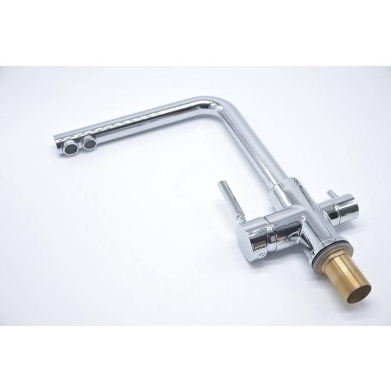 Vòi rửa bát nóng lạnh 3 đường nước chất liệu đồng