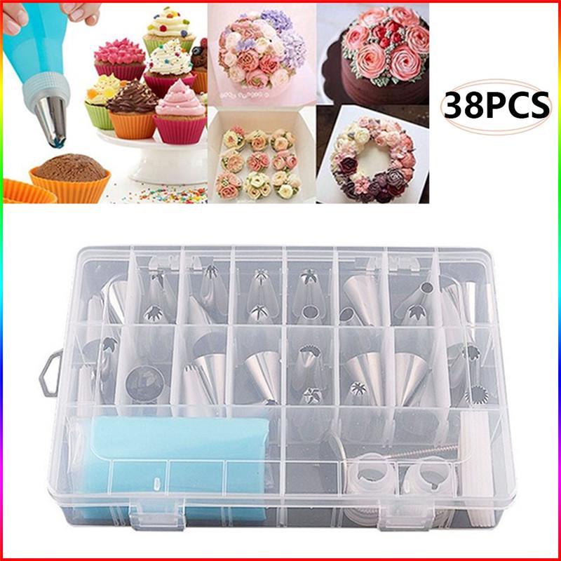 Set 38 Dụng Cụ Bắt Bông Kem Trang Trí Bánh