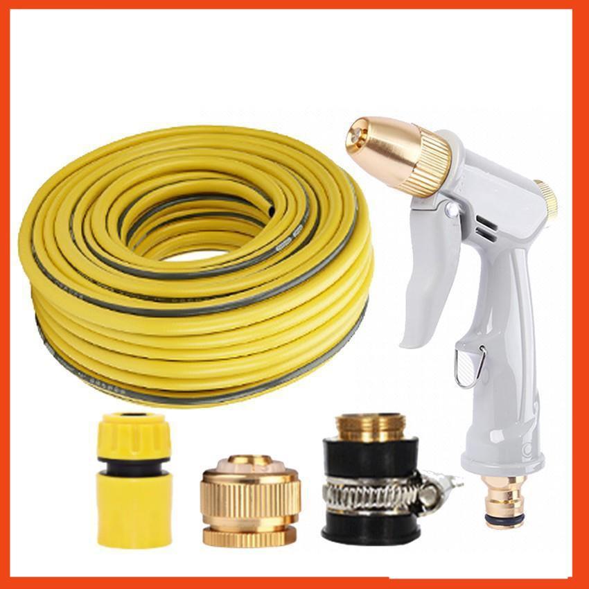 Bộ dây vòi xịt nước tưới cây rửa xe,tăng áp 3 lần, loại 15m 206846