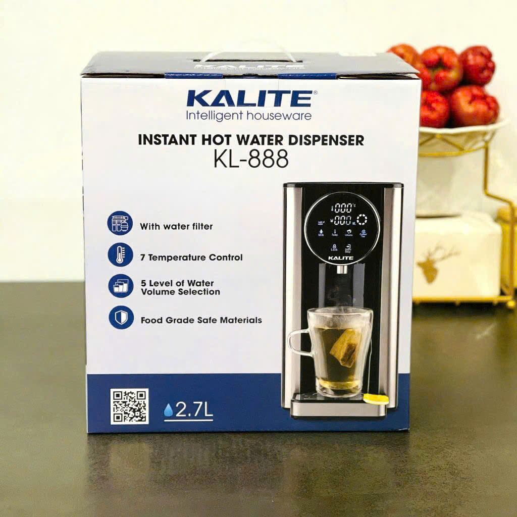 [Hàng chính hãng] Bình thủy điện Kalite KL888 2,7 lít - 2200W Trang bị bộ lọc RO tự động, đảm bảo nguồn nước luôn tinh khiết