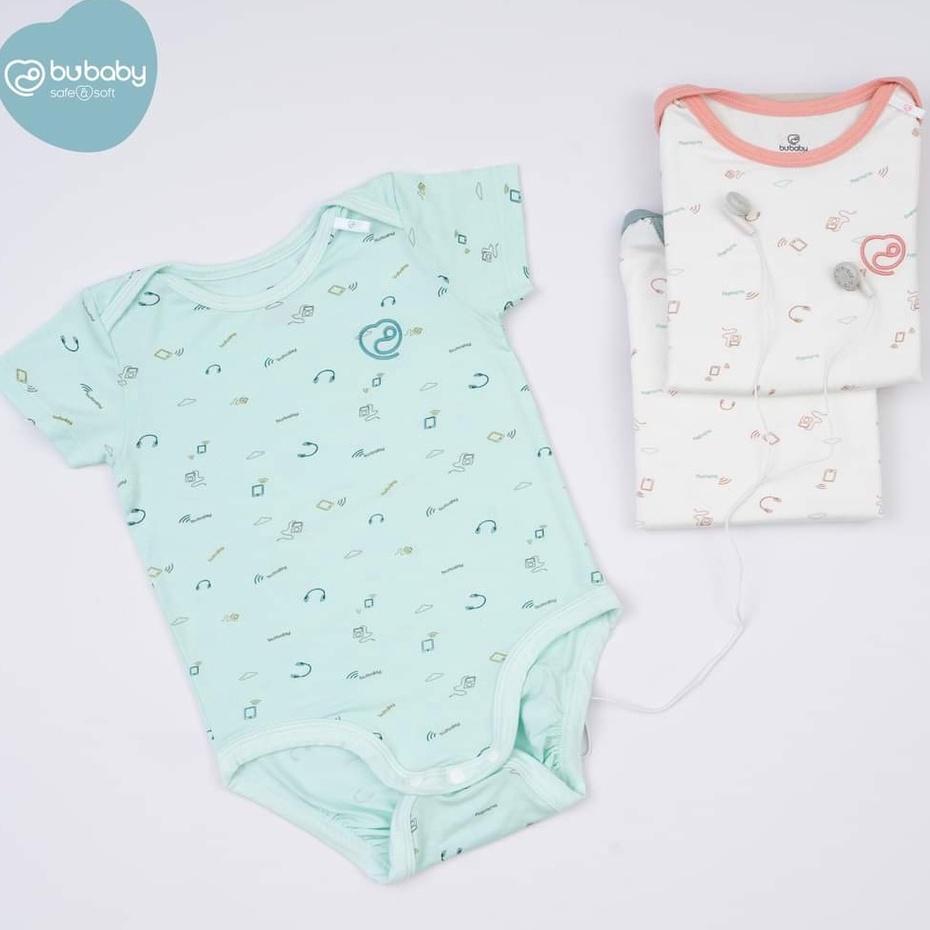 Bộ Bodychip Bu baby ngắn tay cổ chồm Bambus
