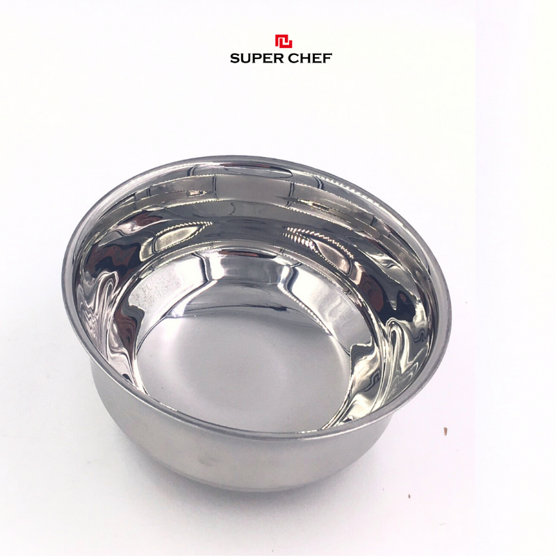 Tô/ chén Inox Super Chef có 5 size 12 - 13 - 14 - 15 - 16cm